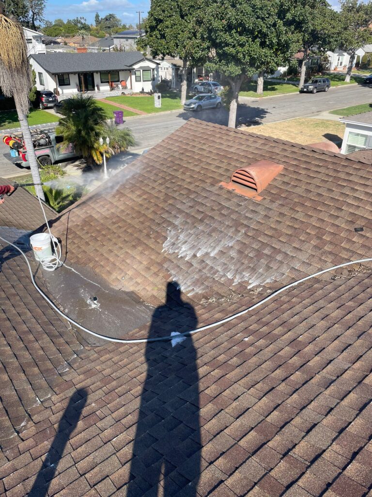 Spectacular Roof Soft Washing Transformation Long Beach CA